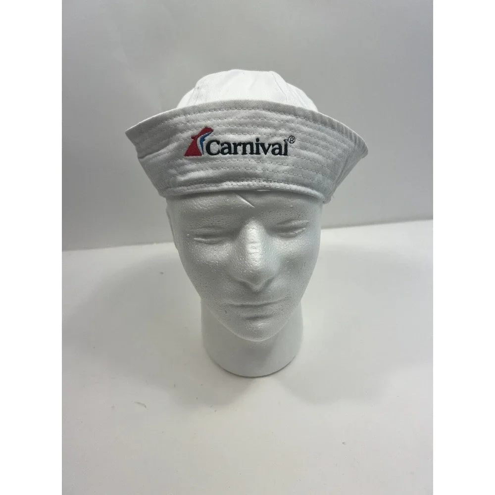 Carnival Cruise Junior 1st Mate Sailors Nautical Cap Hat White Youth Embroidered